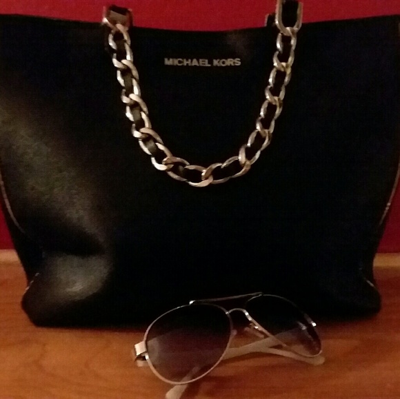 Black and Silver Michael by Michael Kors Purse - Picture 2 of 2